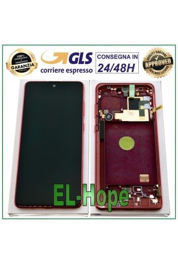 ORIGINAL LCD DISPLAY SAMSUNG GALAXY NOTE 10 LITE SM-N770 F TOUCH SCREEN RED