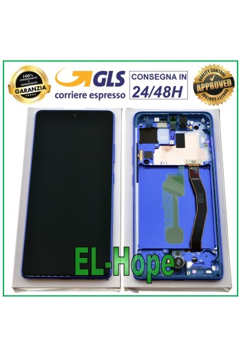 ORIGINAL LCD DISPLAY SAMSUNG GALAXY S10 LITE SM-G770 SM-G770F TOUCH SCREEN BLUE