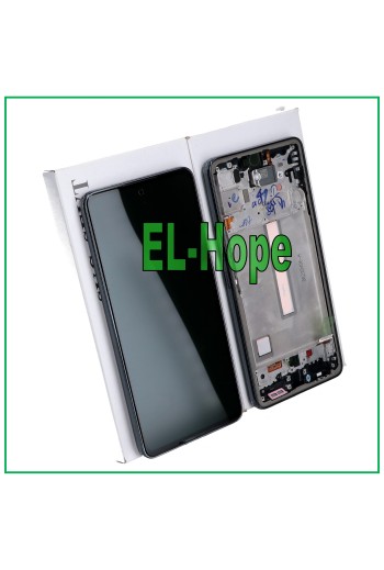 ORIGINAL FRAME LCD DISPLAY SAMSUNG GALAXY A53 5G 2022 SM A536 A536B TOUCH BLACK
