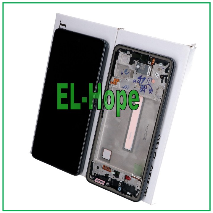ORIGINAL LCD TOUCH DISPLAY SAMSUNG A53 5G SM A536 A536B BLACK FRAME GH82-28024A