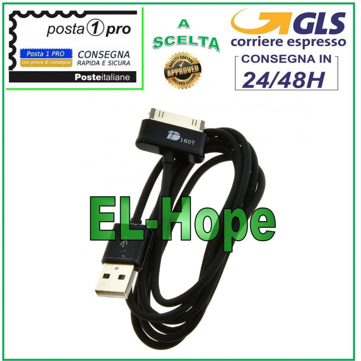DATA CABLE CHARGING CABLE BATTERY CHARGER SAMSUNG GALAXY NOTE 10.1 30 PIN BLACK