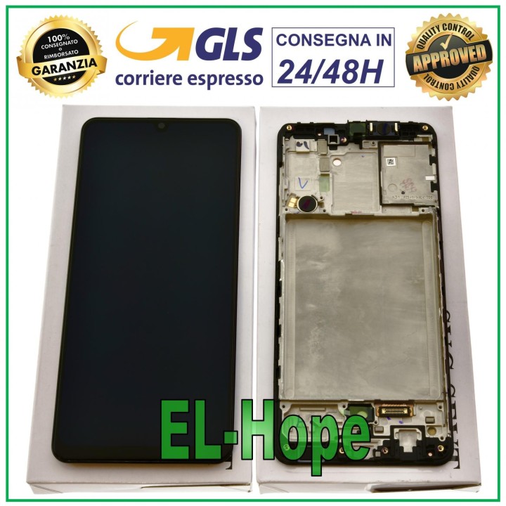 ORIGINAL DISPLAY FRAME SAMSUNG A31 SM-A315F A315 TOUCH SCREEN BLACK GH82-22761A