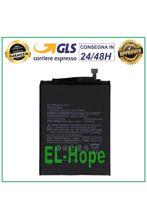 BN4A BATTERY FOR XIAOMI REDMI NOTE 7 M1901F7G - Note 7 PRO M1901F7H 4000 mAh