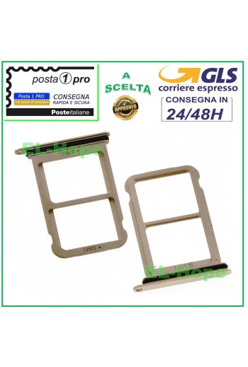 SLOT CART COMPARTMENT NANO DUAL SIM CARD FOR HUAWEI P20 EML-L09 GOLD