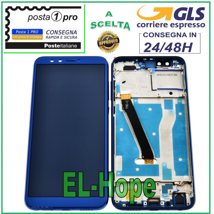 LCD TOUCH SCREEN FRAME DISPLAY FOR HUAWEI HONOR 9 LITE LLD-L31 AL00 AL09 BLUE