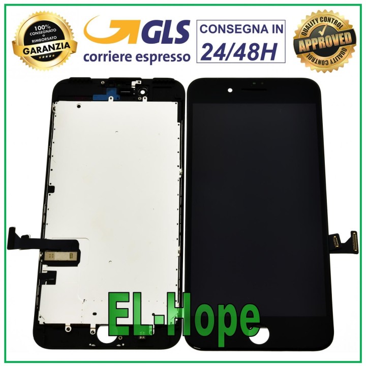 LCD DISPLAY FOR APPLE IPHONE 7 PLUS TOUCH SCREEN BLACK GLASS EQUAL TO ORIGINAL