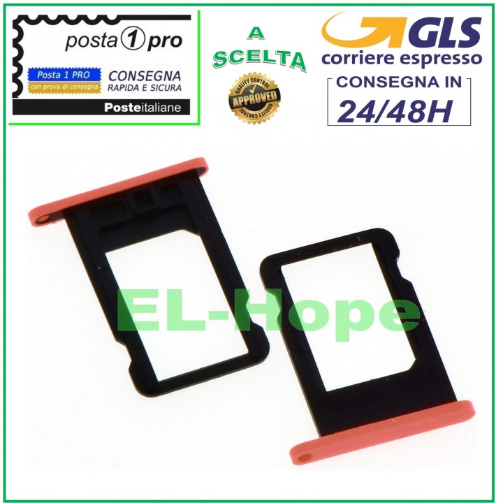Nano SIM Card Slot Holder for Apple iPhone 5C Pink