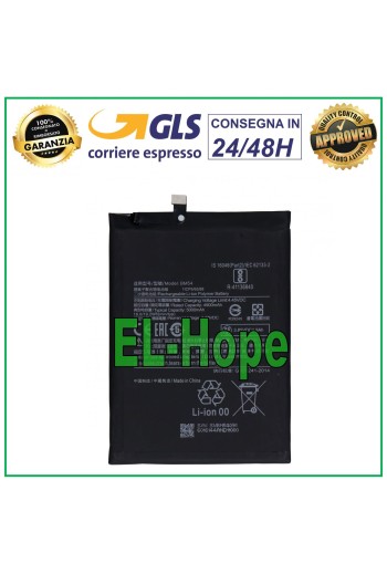 BATTERY BM54 FOR XIAOMI REDMI NOTE 9T 5G M2007J22 5000 mAh EQUAL TO ORIGINAL