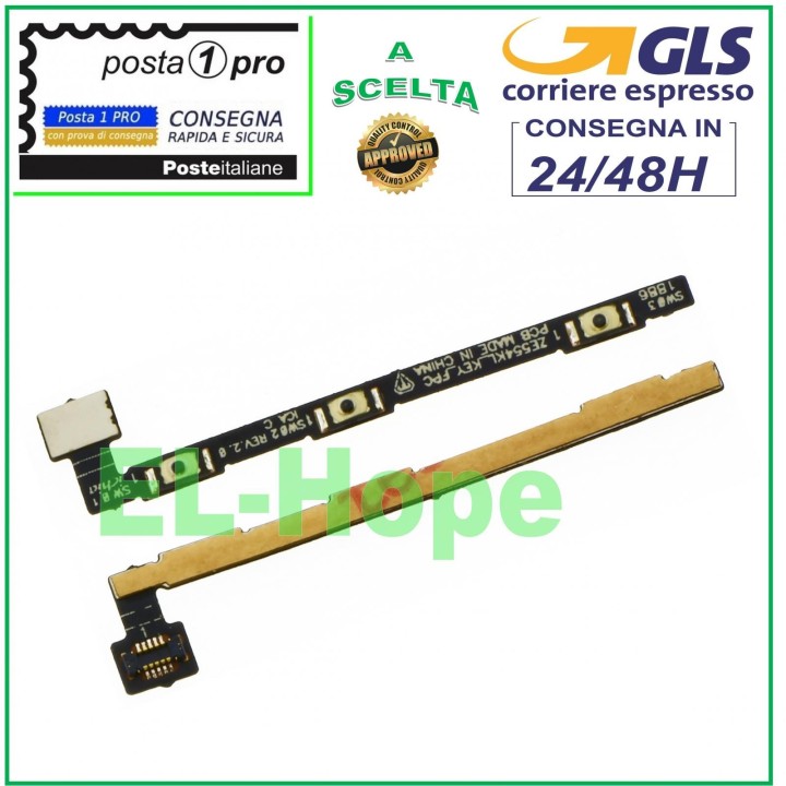 FLAT KEYS POWER VOLUME ON OFF KEY FOR ASUS ZENFONE 4 ZE554KL Z01KD