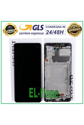 ORIGINAL FRAME LCD DISPLAY SAMSUNG GALAXY A42 5G 2020 SM-A426 TOUCH SCREEN BLACK