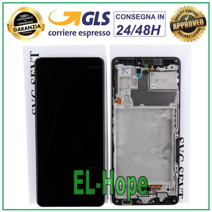 ORIGINAL FRAME DISPLAY SAMSUNG A42 5G SM-A426 TOUCH SCREEN BLACK GH82-24376A