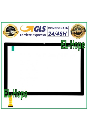 TOUCH SCREEN GLASS MEDIACOM SMARTPAD 10 AZIMUT 2 M-SP1AZ2T 1AZ2T ORIGINAL BLACK