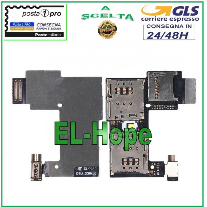 DUAL SIM + MICRO SD READER MOTOROLA MOTO G2 Flex SLOT CARD READER NANO CARD