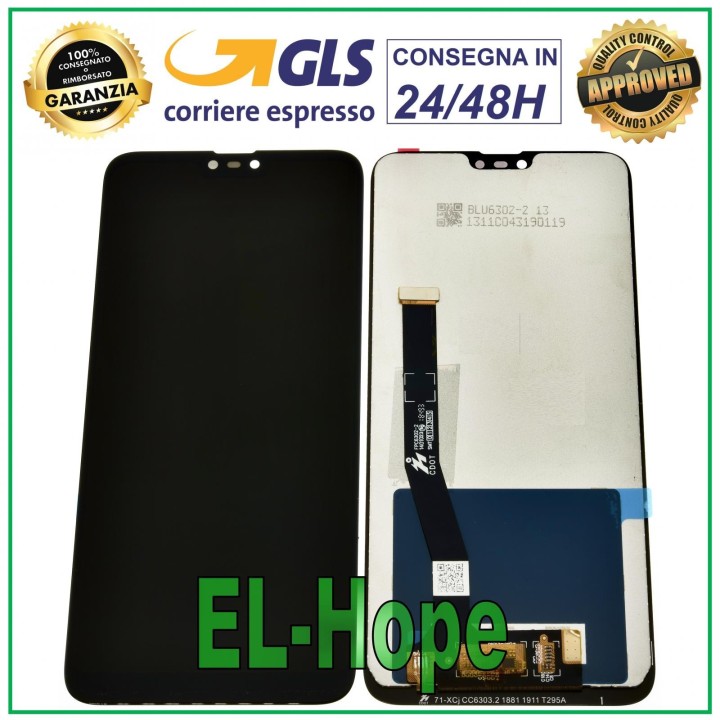 LCD DISPLAY FOR ASUS ZENFONE MAX PLUS M2 ZB634KL TOUCH SCREEN GLASS SCREEN BLACK