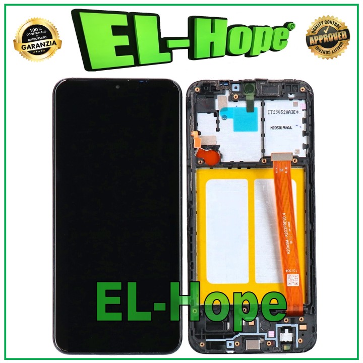 LCD DISPLAY FRAME FOR SAMSUNG GALAXY A20E SM A202F TOUCH SCREEN GLASS ASSEMBLED