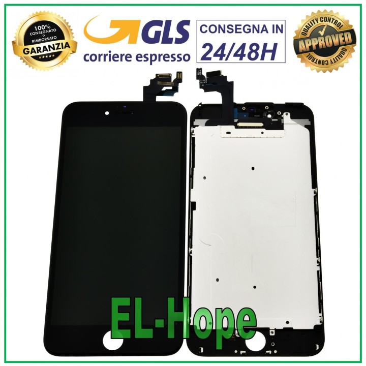 LCD DISPLAY FOR APPLE IPHONE 6 PLUS TOUCH SCREEN BLACK GLASS EQUAL TO ORIGINAL