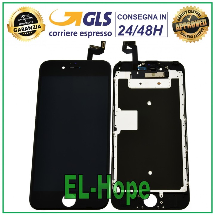 LCD DISPLAY FOR APPLE IPHONE 6S TOUCH SCREEN GLASS BLACK SCREEN EQUAL TO ORIGINAL