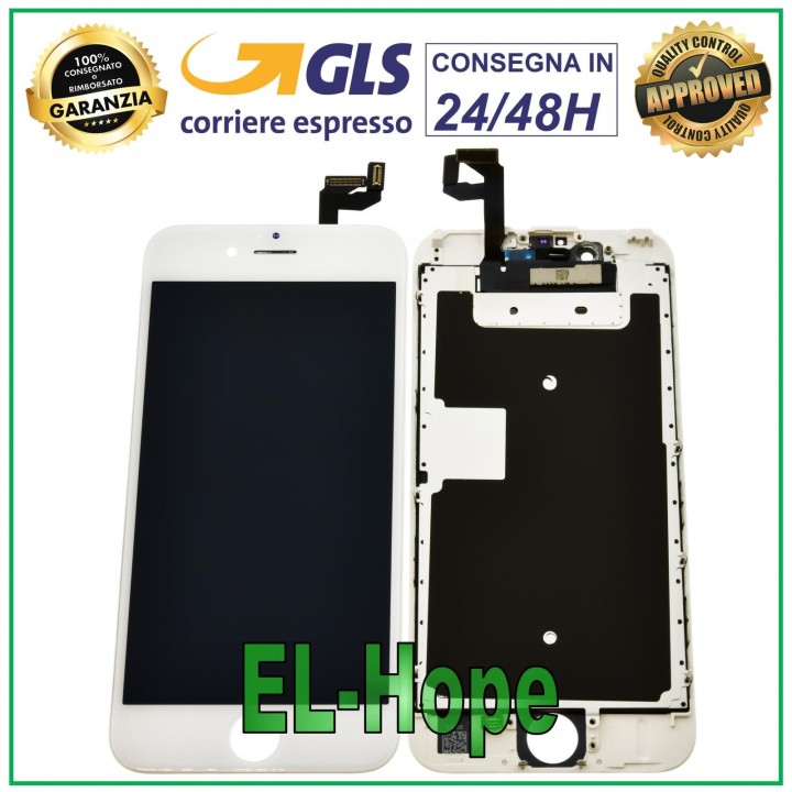 LCD DISPLAY FOR APPLE IPHONE 6S TOUCH SCREEN GLASS WHITE SCREEN EQUAL TO ORIGINAL