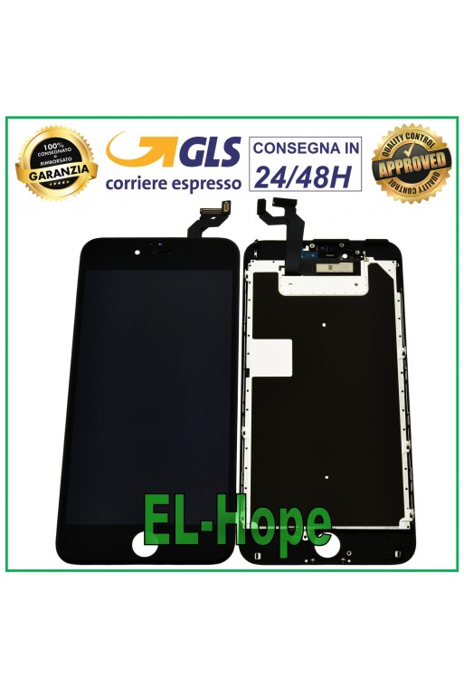 LCD DISPLAY FOR APPLE IPHONE 6S PLUS TOUCH SCREEN BLACK GLASS EQUAL TO ORIGINAL