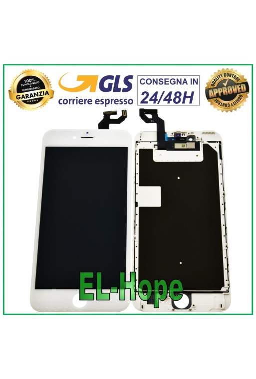 LCD DISPLAY FOR APPLE IPHONE 6S PLUS TOUCH SCREEN WHITE GLASS EQUAL TO ORIGINAL