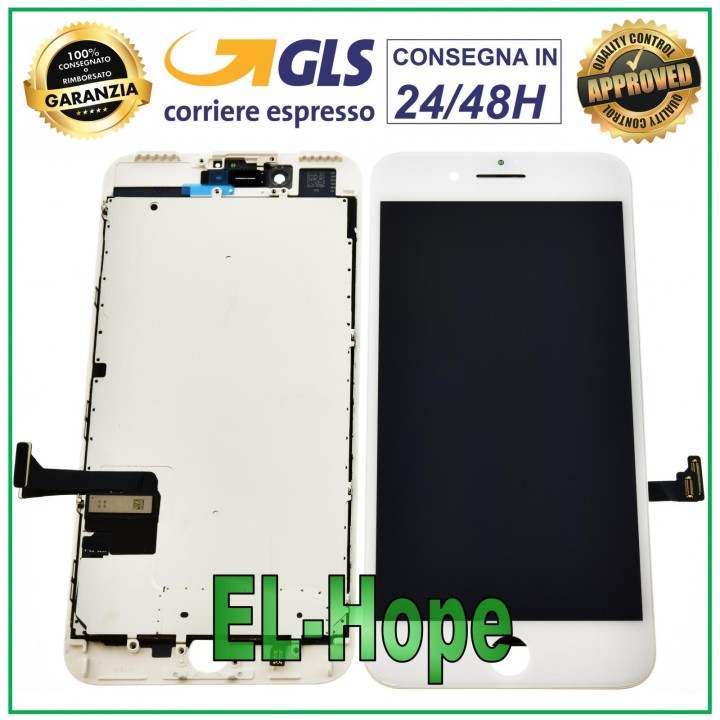 LCD DISPLAY FOR APPLE IPHONE 7 PLUS TOUCH SCREEN WHITE GLASS EQUAL TO ORIGINAL