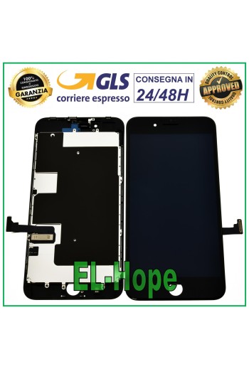 LCD DISPLAY FOR APPLE IPHONE 8 PLUS TOUCH SCREEN BLACK GLASS EQUAL TO ORIGINAL