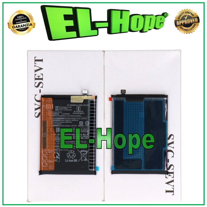 ORIGINAL SERVICE BATTERY BN62 - BM62 XIAOMI REDMI 9T M2010J19SY 6000 mAh