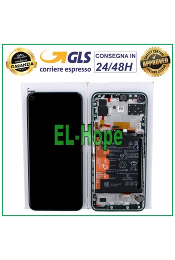 ORIGINAL LCD DISPLAY + FRAME AND BATTERY HUAWEI P40 LITE 5G CDY-NX9A TOUCH GREEN