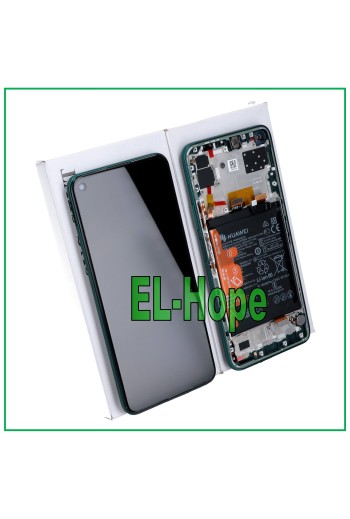 ORIGINAL LCD DISPLAY + FRAME AND BATTERY HUAWEI P40 LITE 5G CDY-NX9A TOUCH GREEN