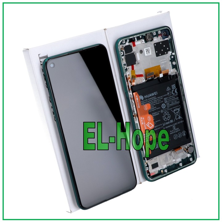 ORIGINAL LCD DISPLAY + FRAME AND BATTERY HUAWEI P40 LITE 5G CDY-NX9A TOUCH GREEN