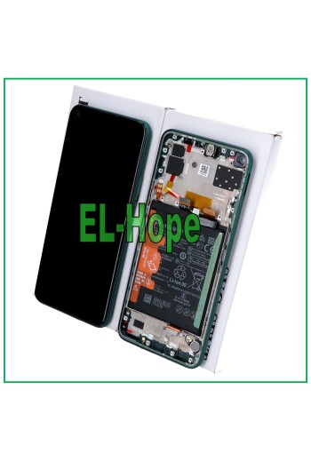 ORIGINAL LCD DISPLAY + FRAME AND BATTERY HUAWEI P40 LITE 5G CDY-NX9A TOUCH GREEN