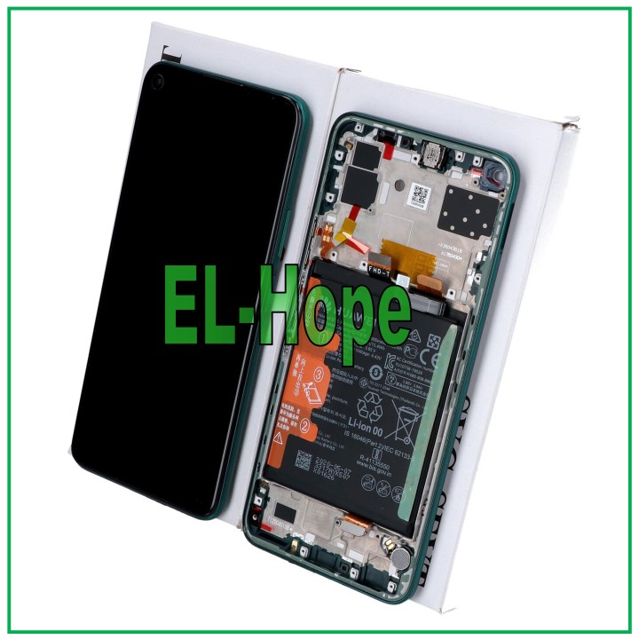 ORIGINAL LCD DISPLAY + FRAME AND BATTERY HUAWEI P40 LITE 5G CDY-NX9A TOUCH GREEN