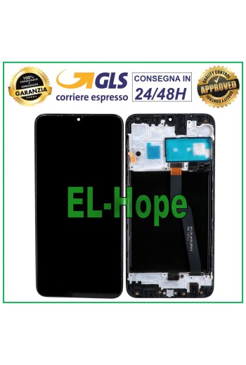 DISPLAY FRAME LCD PARI ORIGINAL SAMSUNG GALAXY A10 SM A105F TOUCH GLASS SCREEN