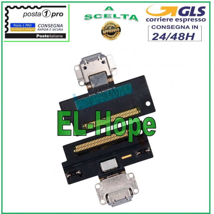 APPLE IPAD PRO 10.5  A1701 A1709 CHARGING CONNECTOR FLAT FLEX BLACK