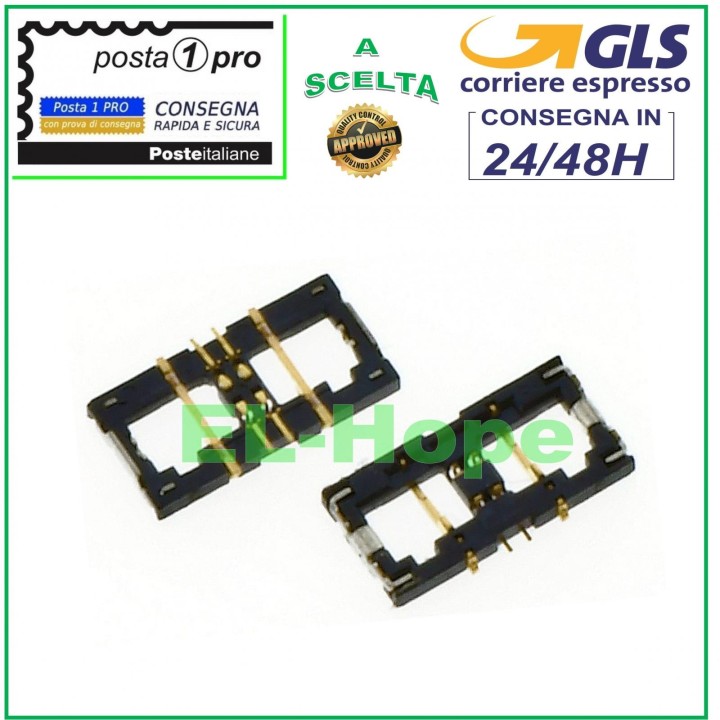 BATTERY CONTACT CONNECTOR MOTHERBOARD APPLE IPHONE 6 6G REPAIR SOLDER