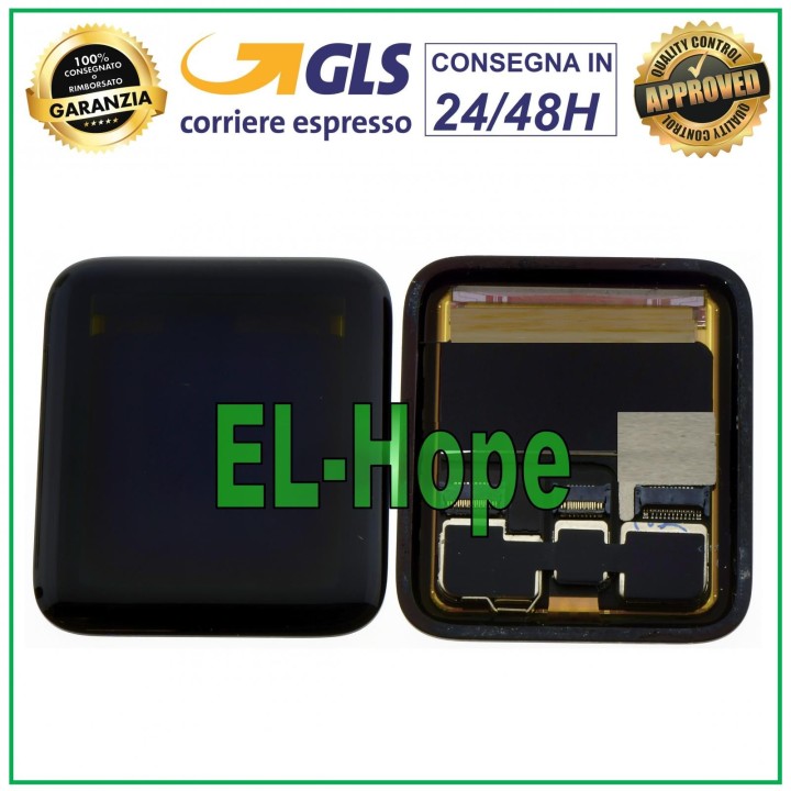 SMARTWATCH TOUCH SCREEN LCD DISPLAY FOR APPLE WATCH SERIES 3 VERSUS GPS 38 MM GLASS
