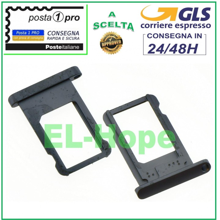SLOT CART COMPARTMENT NANO SIM CARD HOLDER APPLE IPAD 5 AIR GREY CARD HOUSING