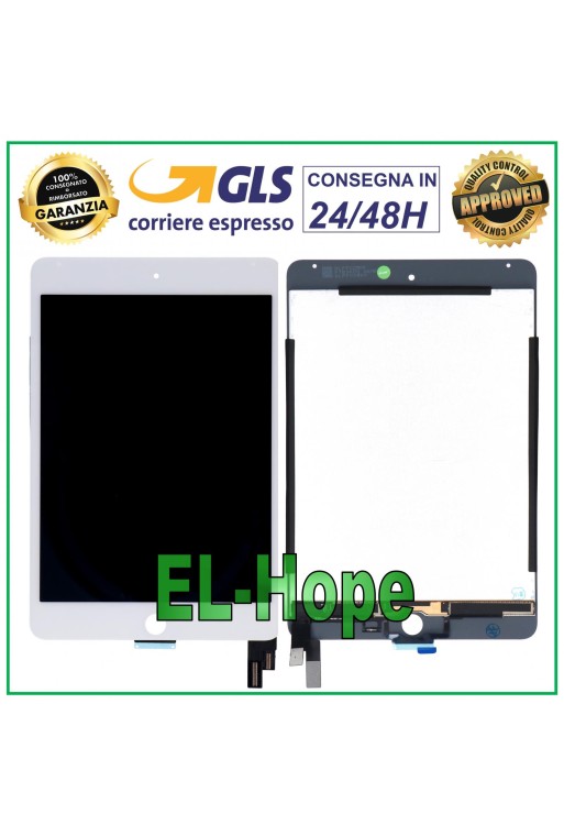TOUCH SCREEN LCD DISPLAY FOR APPLE iPad MINI 4 A1538 A1550 WHITE GLASS SCREEN