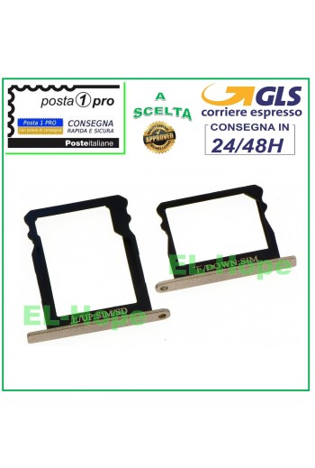 SLOT CARRIAGE COMPARTMENT NANO SIM CARD + MICRO SD FOR HUAWEI P8 GRA-L09 GOLD