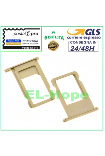 SLOT CART COMPARTMENT NANO SIM CARD HOLDER APPLE IPHONE 6S 6S+ PLUS GOLD