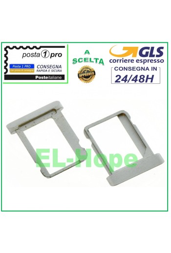 SLOT CART COMPARTMENT MICRO SIM CARD HOLDER APPLE IPAD 2 3 4 SILVER
