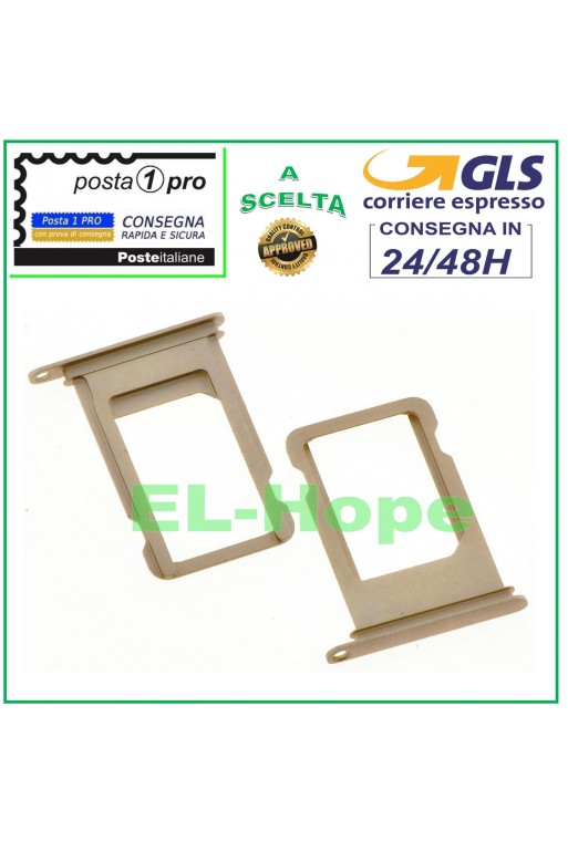 SLOT CART COMPARTMENT NANO SIM CARD HOLDER APPLE IPHONE 7 7G 7+ PLUS GOLD