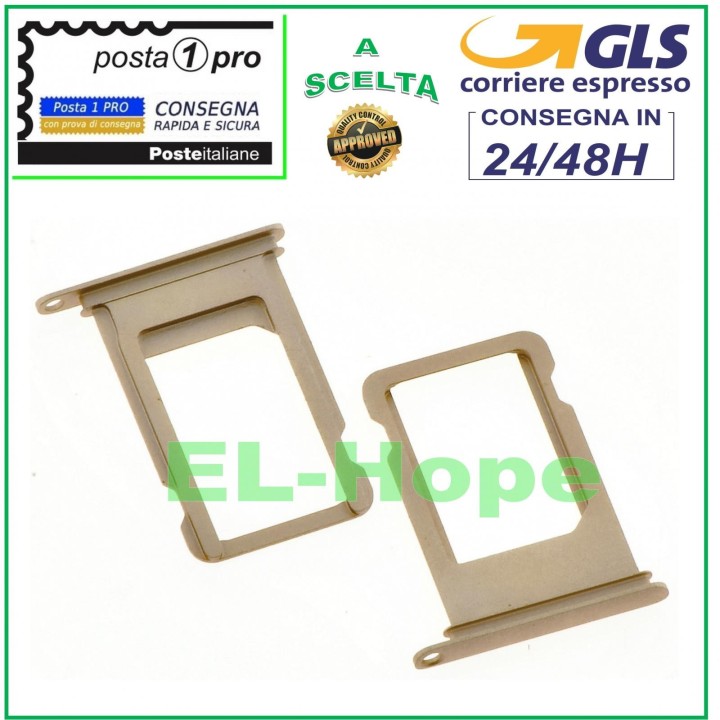SLOT CART COMPARTMENT NANO SIM CARD HOLDER APPLE IPHONE 7 7G 7+ PLUS GOLD