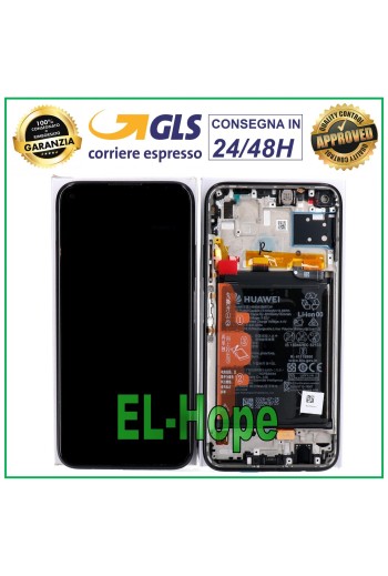 ORIGINAL LCD DISPLAY FRAME BATTERY HUAWEI P40 LITE JNY-L21A JNY-LX1 TOUCH BLACK
