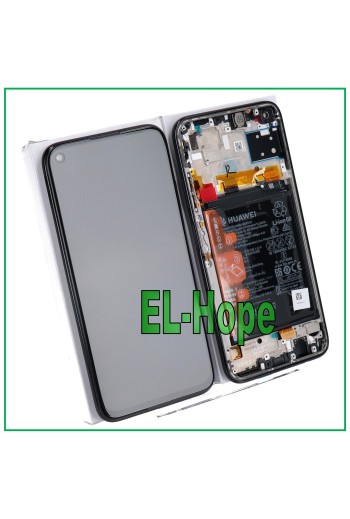 ORIGINAL LCD DISPLAY FRAME BATTERY HUAWEI P40 LITE JNY-L21A JNY-LX1 TOUCH BLACK