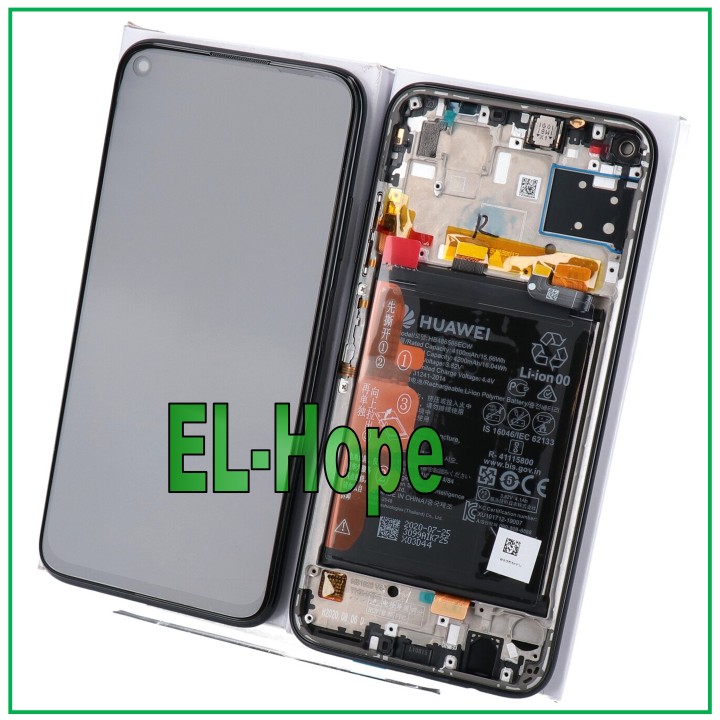 ORIGINAL LCD DISPLAY FRAME BATTERY HUAWEI P40 LITE JNY-L21A JNY-LX1 TOUCH BLACK