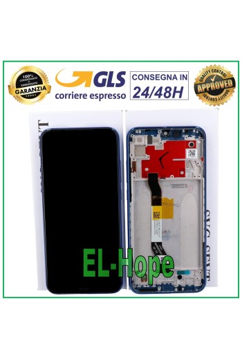 LCD DISPLAY + ORIGINAL FRAME XIAOMI REDMI NOTE 8T M1908C3XG TOUCH SCREEN BLUE