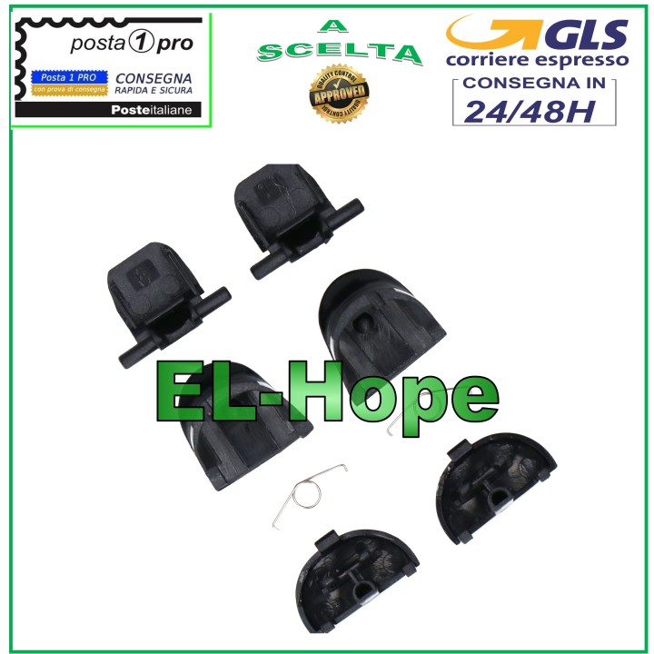 REPLACEMENT LEVER BUTTON SET L1 L2 R1 R2 + SPRINGS PS4 SLIM CONTROLLER JDM-030