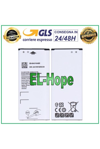 BATTERY FOR SAMSUNG GALAXY A3 2016 SM A310 F EB-BA310ABE 2300mAh EQUAL ORIGINAL