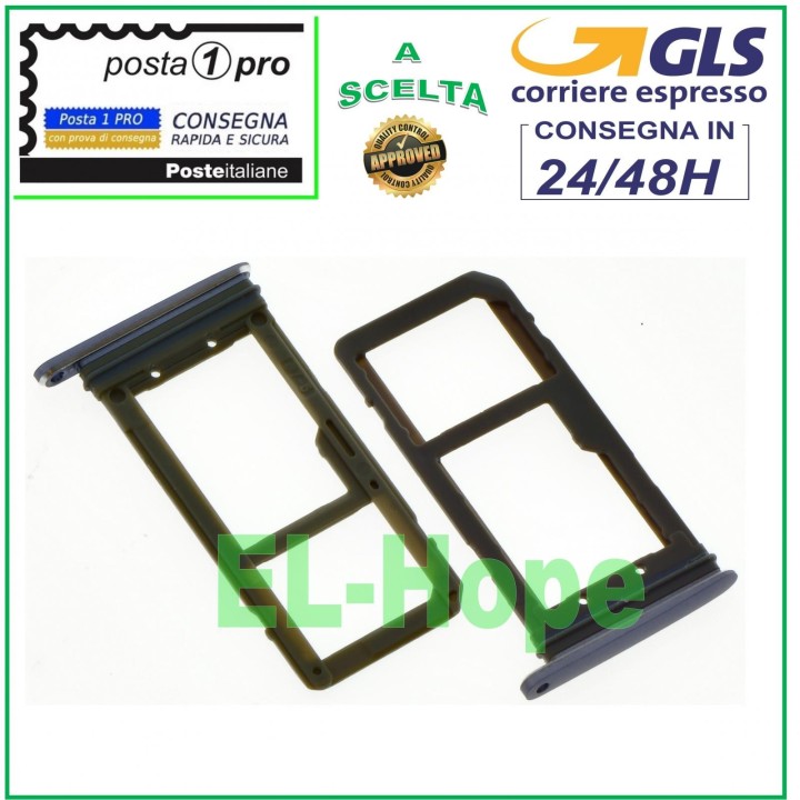 SLOT CART SIM CARD COMPARTMENT + SD CARD SAMSUNG GALAXY S7 SM-G935F EDGE GREY
